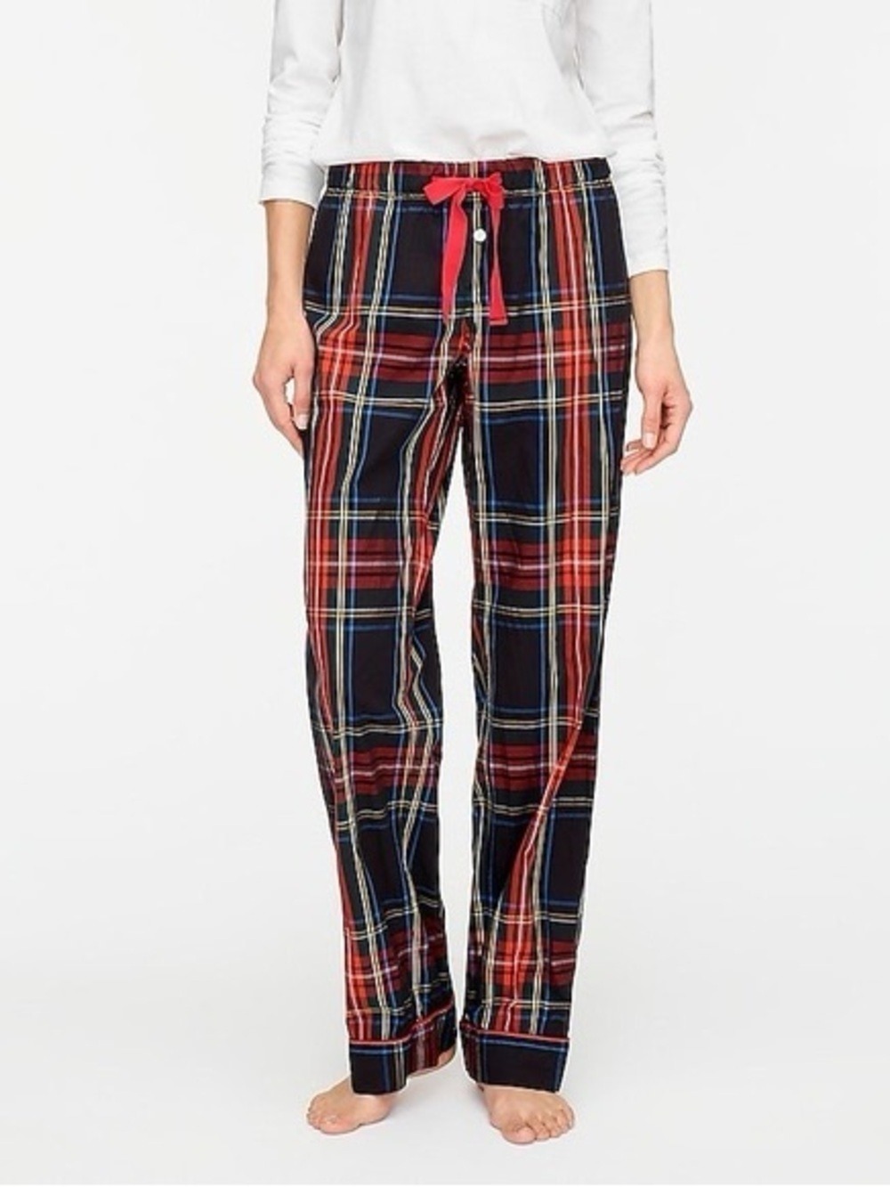 J. Crew Women’s Vintage Cotton Pajama Pant in Stewart Tartan.  Size Medium